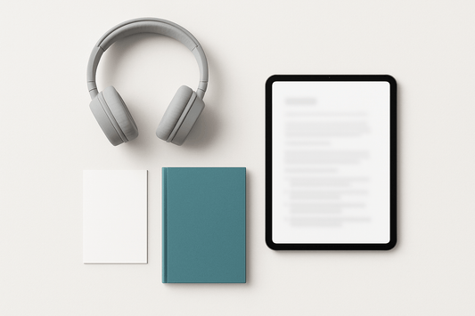 Sleep & Anxiety Reset Bundle - Sleep Anxiety Reset Headphones, routine card, guide booklet and tablet — bundle